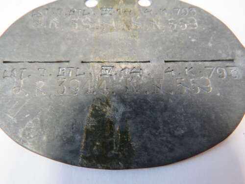 WW1 German Soldier Identification Tag I.D Tag