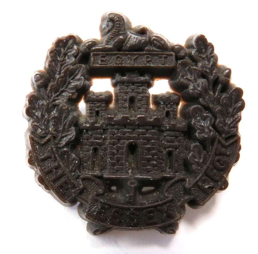 WW2 Essex Regiment Plastic Economy Cap Badge