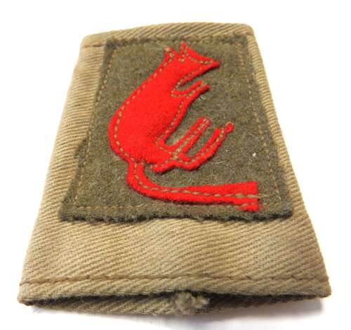 Scarce WW2 1st Pattern 7th Armoured Division Slip on Formation Badge