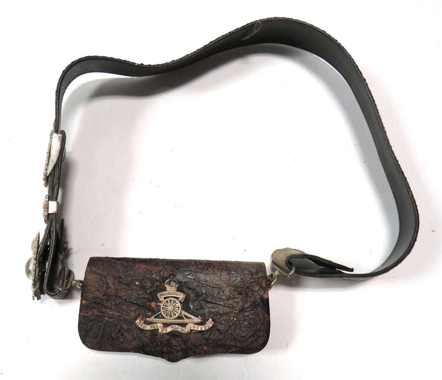 Post 1901 Volunteer Artillery Shoulder Pouch and Cross Strap