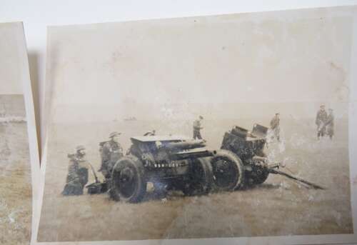 WW2 Set of 9 Photographs of Artillery Pieces