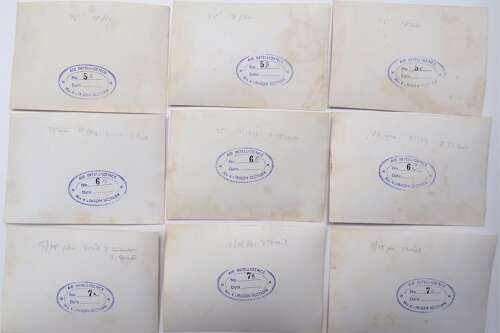 WW2 Set of 9 Photographs of Artillery Pieces
