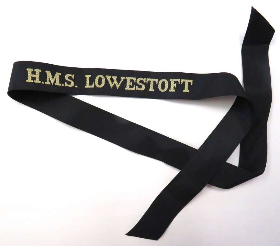 HMS Lowestoft Full Length Ratings Cap Tally