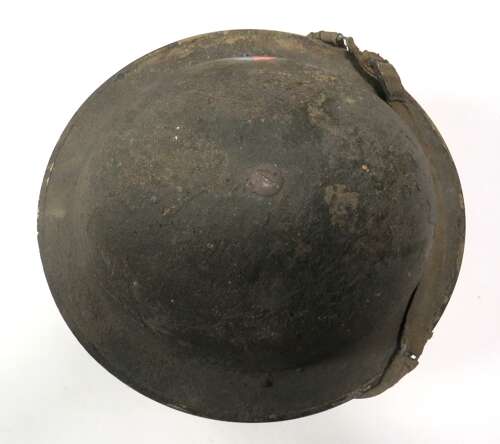 Rare Early War Royal Artillery Flashed Officer Private Purchase Lining Steel Helmet