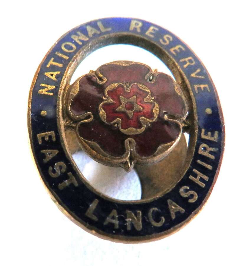 WW1 National Reserve East Lancashire Lapel Badge