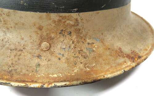 Private Purchase WW2 Fire Guard Party / Block Leader's Steel Helmet