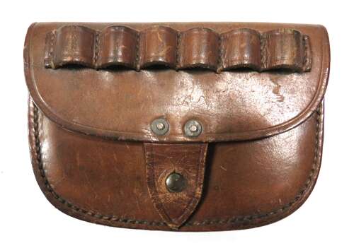 WW1 Dated 1901 Pattern Royal Navy / R.N.D Officers Pistol Ammunition Pouch Dated 1918