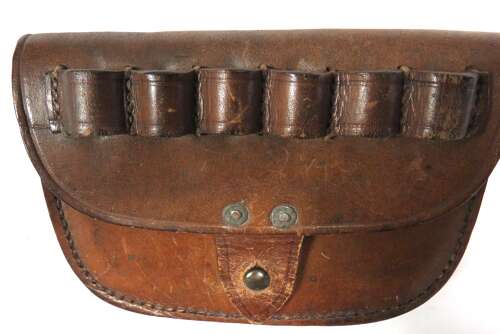 WW1 Dated 1901 Pattern Royal Navy / R.N.D Officers Pistol Ammunition Pouch Dated 1918