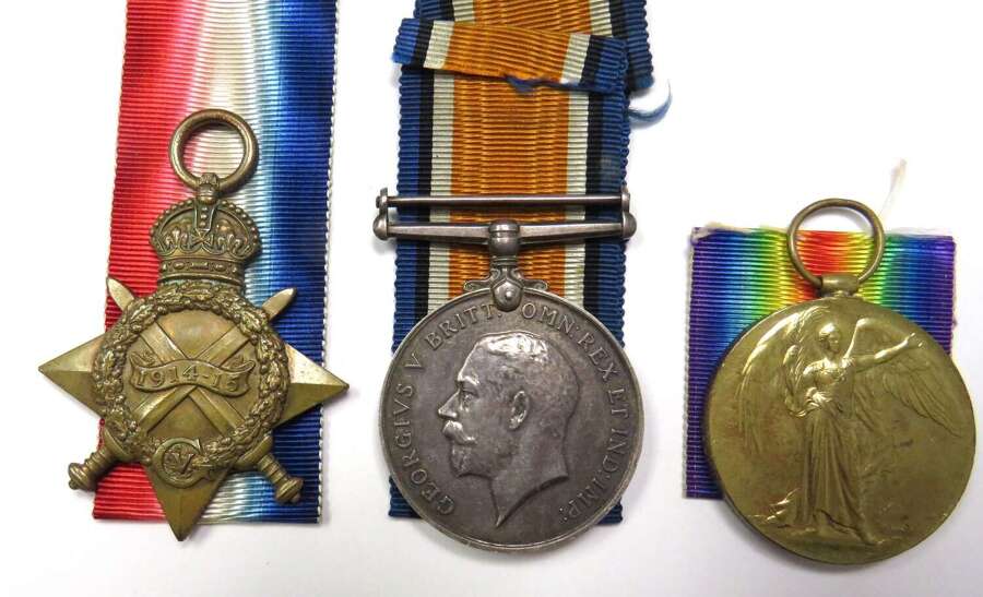 WW1 Seaforth Highlanders 1914/15 Star Medal Trio .MM Winner & Twice Wounded
