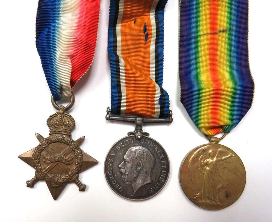 WW1 Army Service Corps 1914/15 Star Medal Trio
