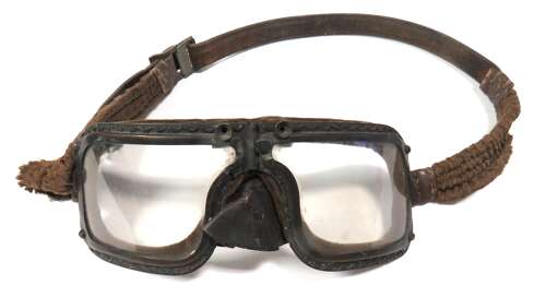 WW2 Original RAF Battle of Britain Period MK IIIA Flying Goggles Code Dated 1937.