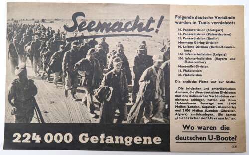 WW 2 Air Dropped on Germany Propaganda Leaflet G33