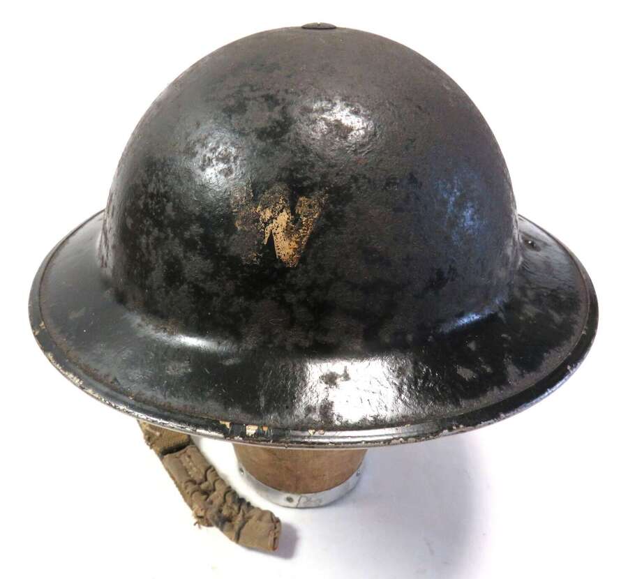 Early War Home Front Wardens Steel Helmet