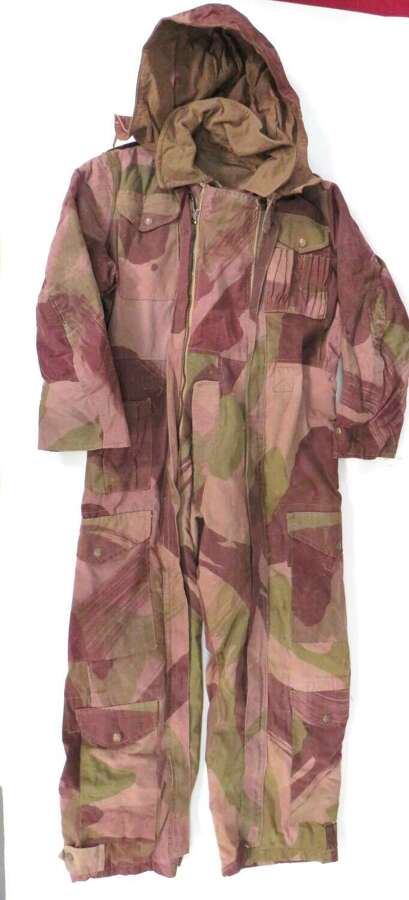 Rare WW2 Dated 1945 British Armoured Camouflaged Tank Suit and Hood