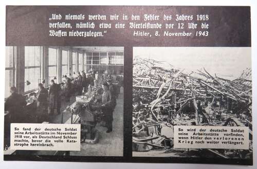 WW 2 Air Dropped German Propaganda Leaflet FL21