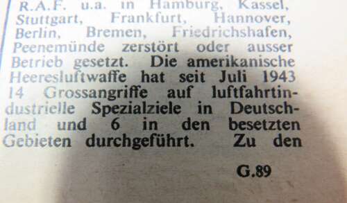 Pre D-Day Luftpost Air Dropped German Propaganda Leaflet G89 October 1943