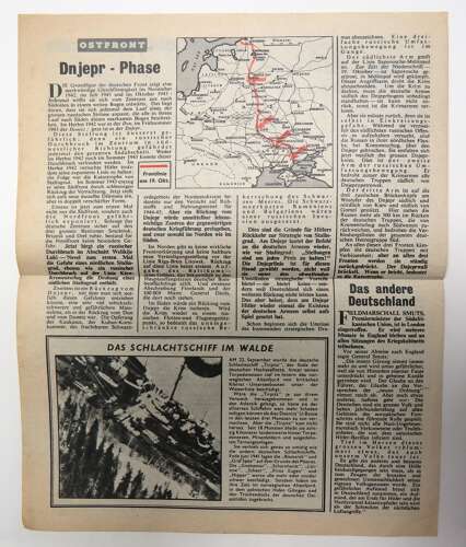 Pre D-Day Luftpost Air Dropped German Propaganda Leaflet G89 October 1943