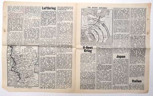 Pre D-Day Luftpost Air Dropped German Propaganda Leaflet G79 September1943