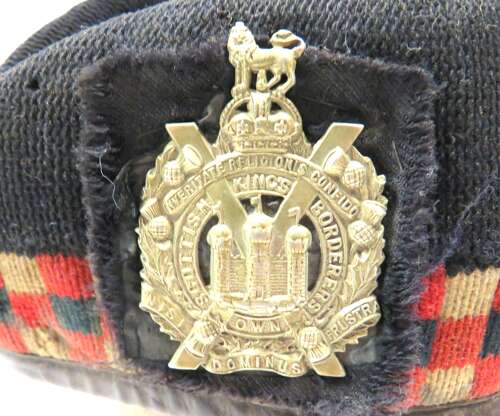 WW1 Period Leather Edged Kings Own Scottish Borderers Glengarry