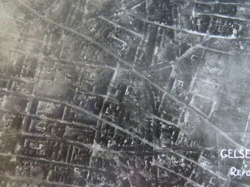WW2 R.A.F 542 Reconnaissance Squadron Target Photo of Gelsenkirchen 1944