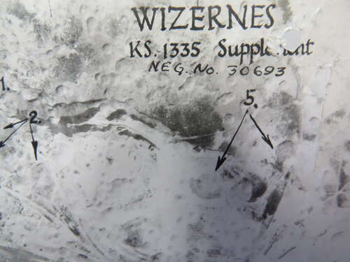 WW2 R.A.F Reconnaissance Squadron Target Photo of Wizernes 1944