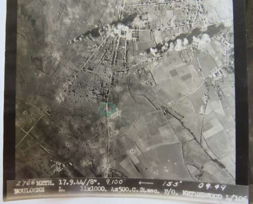 WW2 Group of 3 R.A.F 106 Squadron Target Photos of Boulogne 1944