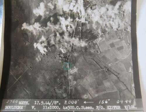 WW2 Group of 3 R.A.F 106 Squadron Target Photos of Boulogne 1944