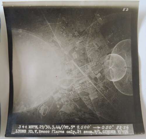 WW2 Group of 3 R.A.F 106 Squadron Target Photos of Lyons 1944