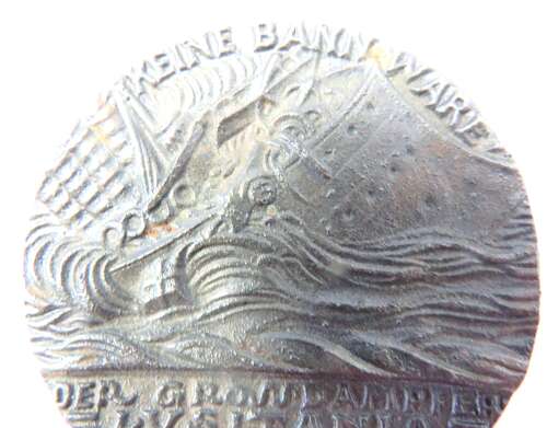 WW1 R.M.S Lusitania Cunard Line Commemorative Medallion