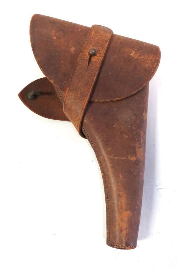 Boer War - WW1  Attributable Officers Leather Sam Browne Webley Revolver Holster