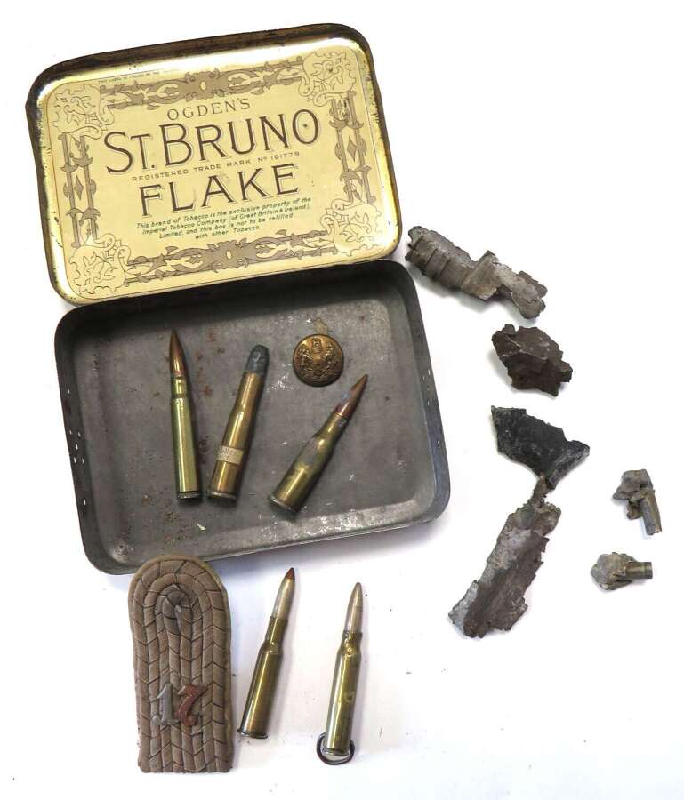 WW1 Soldiers Souvenir Bring Home Collection Of Items