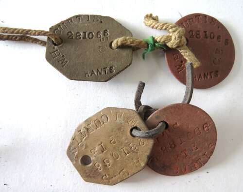 WW1 Hampshire Regiment 2/4th Battalion Medal Pair of Medals and Associated Ephemera