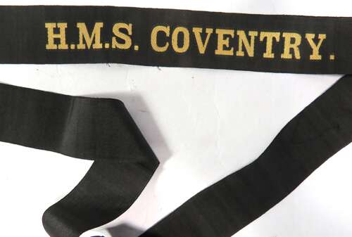 WW1 HMS Coventry Full Length Ratings Cap Tally