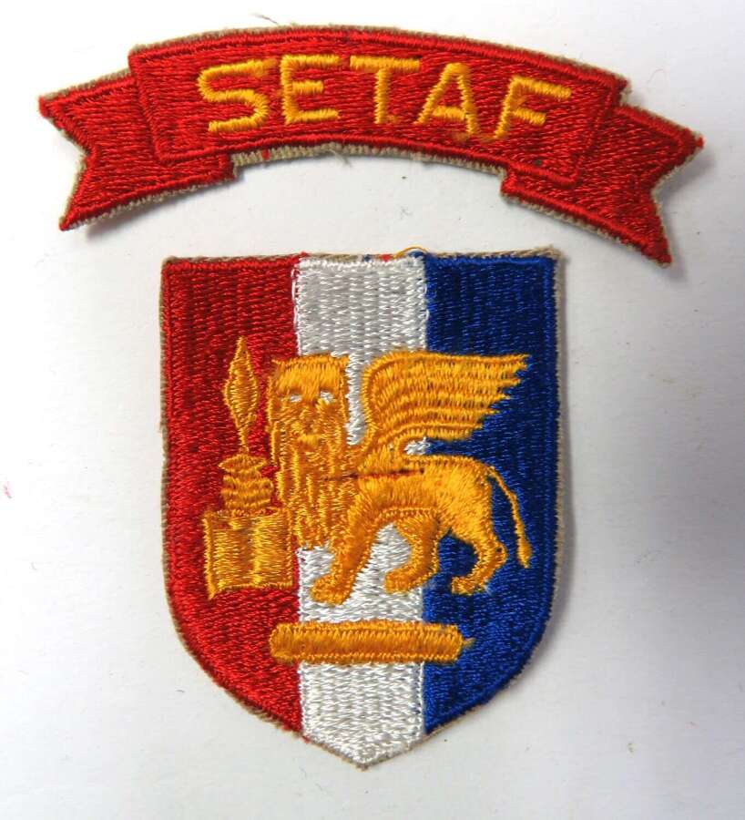 American Forces S.E.T.A.F in Italy Formation Badge