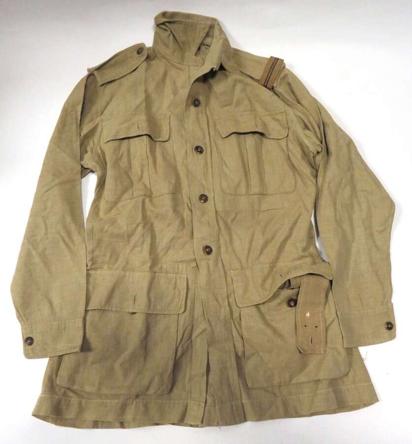 Original WW2 Indian Made Khaki Drill Bush Royal Air Force Tunic