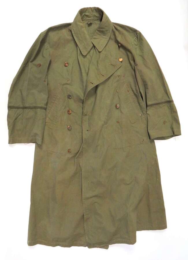 WW2 Japanese Soldiers Waterproof Tropical Double Breasted Raincoat