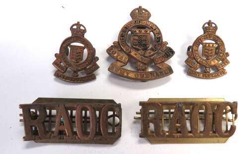 WW2 Royal Army Ordnance Corps set of Badges