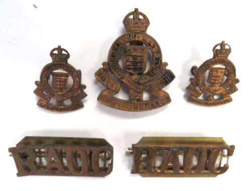 WW2 Royal Army Ordnance Corps set of Badges