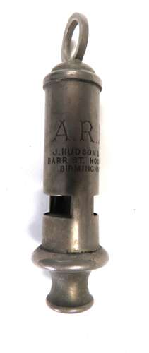 WW2 Home Front A.R.P Issue Whistle