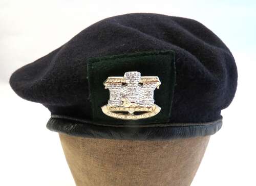 Cold War Period Devon & Dorset Regiment Black- Dark Blue Beret