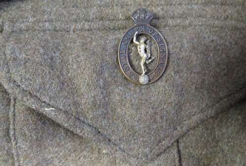 1940 Pattern A.T.S Attached Signals SHAEF Badged Officers Battledress Jacket