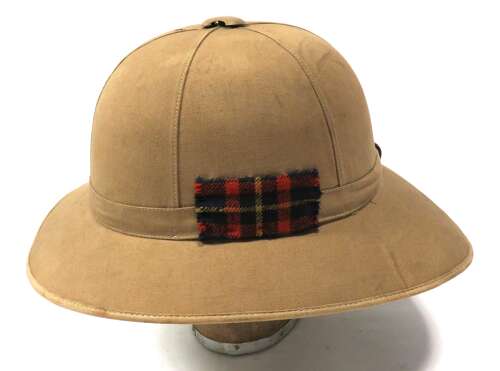Interwar Overseas Service Cameron Highlanders Other Ranks Wolseley Pith Helmet