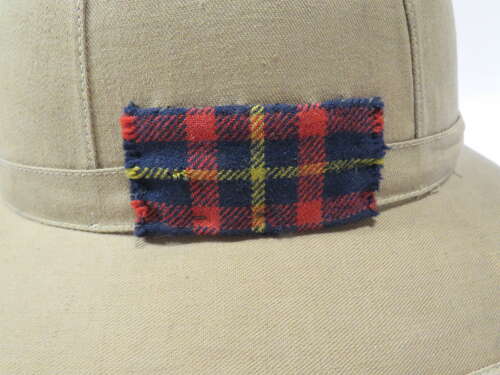 Interwar Overseas Service Cameron Highlanders Other Ranks Wolseley Pith Helmet