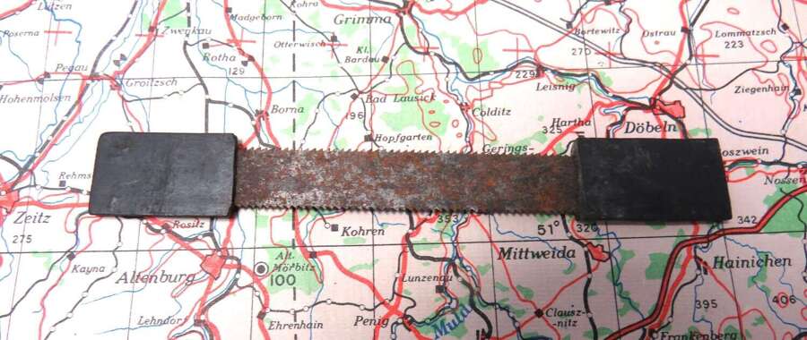 Scarce WW2 Escape Pack Saw . Major Instone Collection