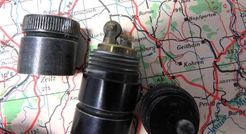 Scarce WW2 Escape Lighter with Hidden Compass . Major Instone Collection