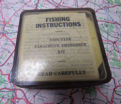 Rare WW2 Escape & Evasion Waterproof Vest Type Fishing Pack . Major Instone Collection