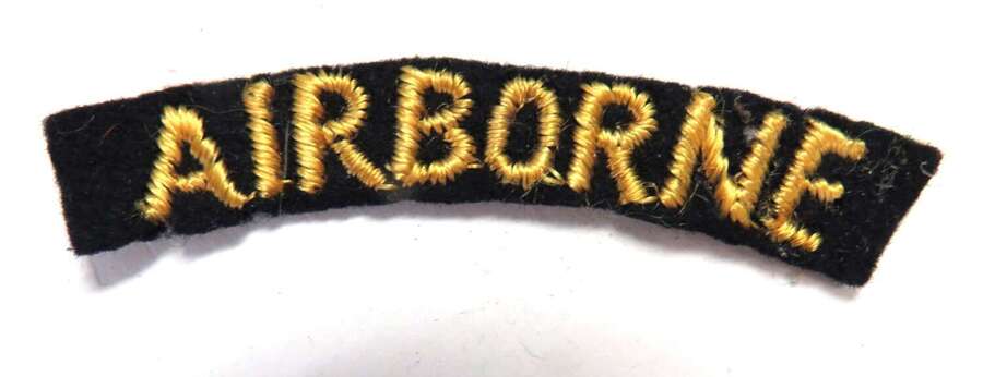Scarce WW2 British Made American Airborne Title