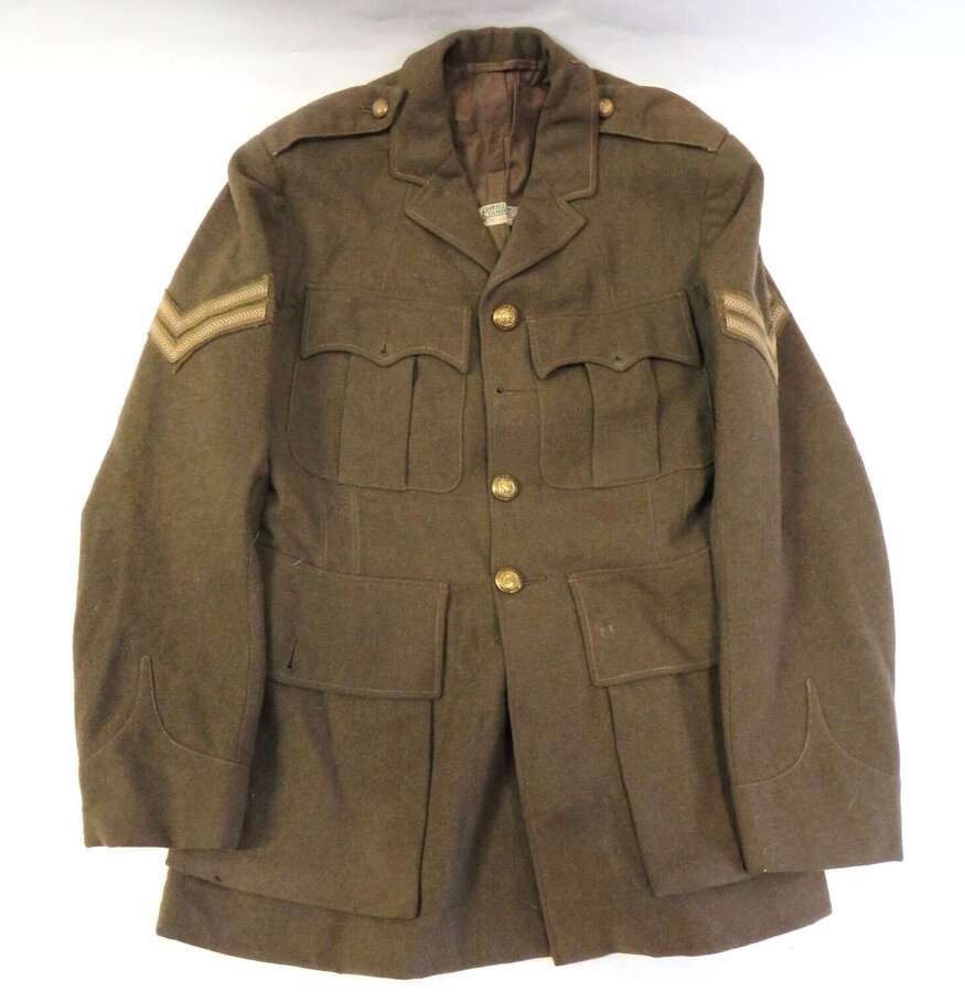 Rare Early WW2 Sandhurst Officer Cadet Service Dress Tunic Attributed
