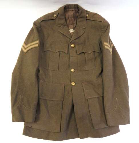 Rare Early WW2 Sandhurst Officer Cadet Service Dress Tunic Attributed