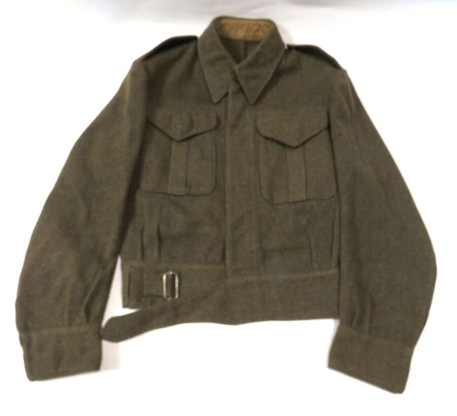 1937 Patt Commonwealth Battledress Jacket Canadian Issue Dated 1943